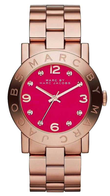 Marc Jacobs Amy Pink Dial Rose Gold Steel Strap Dial Watch for Women - MBM8625 Buy Now By Marc Jacobs