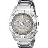Guess Jolt Chronograph Grey Dial Silver Steel Strap Watch for Men - W0377G1 Buy Now By Guess