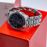 Tissot Couturier Chronograph Black Dial Silver Steel Strap Watch For Men - T035.617.11.051.00 Buy Now By Tissot