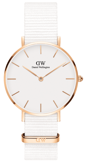 Daniel Wellington Classic Petite Dover White Dial White Nylon Strap Watch For Women - DW00100311 Buy Now By Daniel Wellington