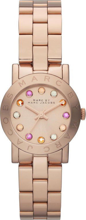 Marc Jacobs Amy Rose Gold Dial Rose Gold Steel Strap Watch for Women - MBM3219 Buy Now By Marc Jacobs