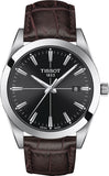 Tissot Gentlemen Black Dial Brown Leather Strap Watch for Men - T127.410.16.051.01 Buy Now By Tissot