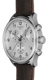 Tissot Chrono XL Silver Dial Brown Leather Strap Watch For Men - T116.617.16.037.00 Buy Now By Tissot