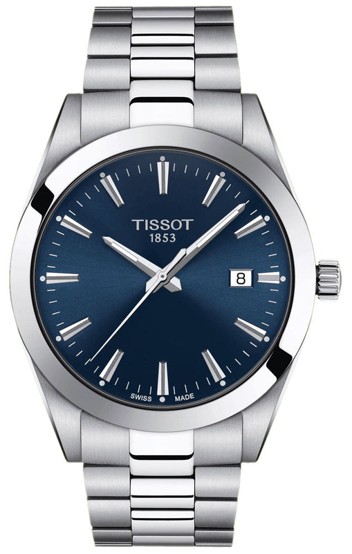 Tissot Gentleman Blue Dial Silver Steel Strap Watch For Men - T127.410.11.041.00 Buy Now By Tissot