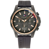 Tommy Hilfiger Mason Black Dial Black Rubber Strap Watch for Men - 1791792 Buy Now By Tommy Hilfiger
