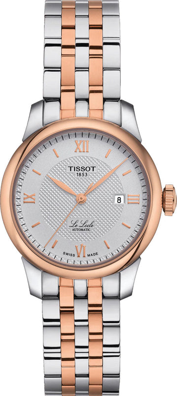 Tissot T Classic Le Locle Automatic Silver Dial Two Tone Steel Strap Watch For Women - T006.207.22.038.00 Buy Now By Tissot