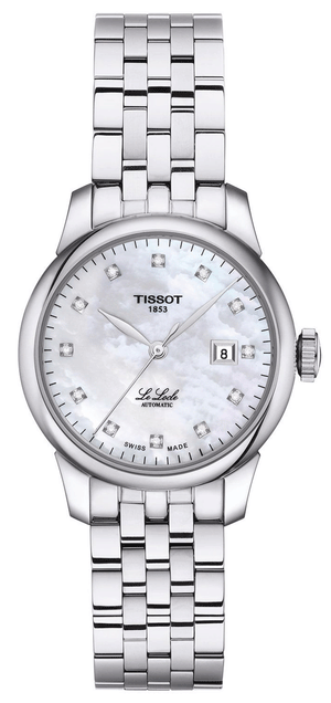 Tissot Le Locle Automatic Diamonds Mother of Pearl Dial Silver Steel Strap Watch For Women - T006.207.11.116.00 Buy Now By Tissot