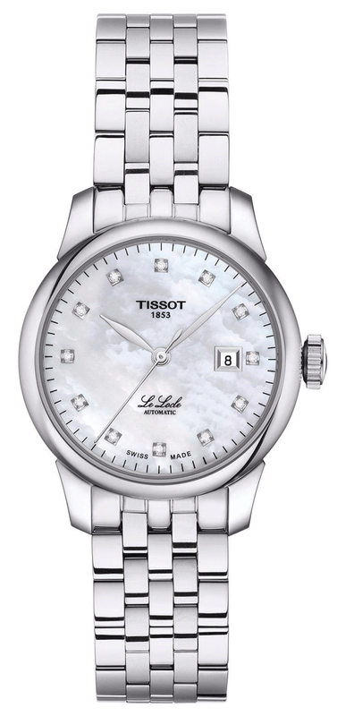 Tissot Le Locle Automatic Diamonds Mother of Pearl Dial Silver Steel Strap Watch For Women - T006.207.11.116.00 Buy Now By Tissot