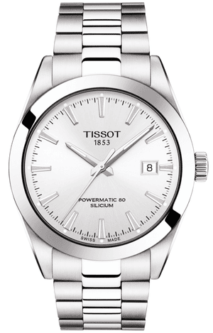 Tissot Gentleman Powermatic 80 Silicium Silver Dial Silver Steel Strap Watch For Men - T127.407.11.031.00 Buy Now By Tissot