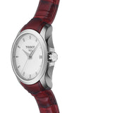 Tissot Couturier White Dial Red Leather Watch For Women - T035.210.16.011.01 Buy Now By Tissot