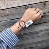 Marc Jacobs Tether Transparent Rose Gold Dial Rose Gold Steel Strap Watch for Women - MBM3414 Buy Now By Marc Jacobs