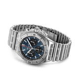 Breitling Chronomat B01 42mm Blue Dial Silver Steel Strap Watch for Men - AB0134101C1A1 Buy Now By Breitling
