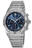 Breitling Chronomat B01 42mm Blue Dial Silver Steel Strap Watch for Men - AB0134101C1A1 Buy Now By Breitling