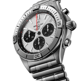 Breitling Chronomat B01 42mm Silver Dial Silver Steel Strap Watch for Men - AB0134101G1A1 Buy Now By Breitling