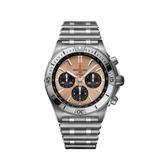 Breitling Chronomat B01 42 Brown Dial Silver Steel Strap Watch for Men - AB0134101K1A1 Buy Now By Breitling
