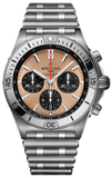 Breitling Chronomat B01 42 Brown Dial Silver Steel Strap Watch for Men - AB0134101K1A1 Buy Now By Breitling