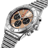 Breitling Chronomat B01 42 Brown Dial Silver Steel Strap Watch for Men - AB0134101K1A1 Buy Now By Breitling