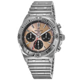 Breitling Chronomat B01 42 Brown Dial Silver Steel Strap Watch for Men - AB0134101K1A1 Buy Now By Breitling