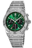Breitling Chronomat B01 42 Green Dial Silver Steel Strap Watch for Men - AB0134101L1A1 Buy Now By Breitling