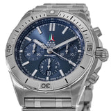 Breitling Chronomat B01 42 Frecce Tricolori Blue Dial Silver Steel Strap Watch for Men - AB01344A1C1A1 Buy Now By Breitling