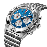 Breitling Chronomat B01 42 Six Nations Italy Blue Dial Silver Steel Strap Watch for Men - AB0134A41C1A1 Buy Now By Breitling