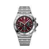 Breitling Chronomat B01 42 Six Nations Wales Red Dial Silver Steel Strap Watch for Men - AB0134A61K1A1 Buy Now By Breitling