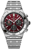 Breitling Chronomat B01 42 Six Nations Wales Red Dial Silver Steel Strap Watch for Men - AB0134A61K1A1 Buy Now By Breitling