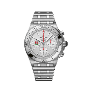 Breitling Chronomat B01 42 Six Nations England White Dial Silver Steel Strap Watch for Men - AB0134A71A1A1 Buy Now By Breitling