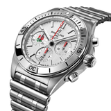 Breitling Chronomat B01 42 Six Nations England White Dial Silver Steel Strap Watch for Men - AB0134A71A1A1 Buy Now By Breitling