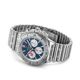 Breitling Chronomat B01 42 Six Nations France Blue Dial Silver Steel Strap Watch for Men - AB0134A81C1A1 Buy Now By Breitling