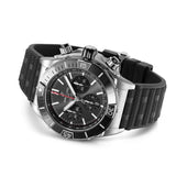 Breitling Super Chronomat B01 44 Black Dial Black Rubber Strap Watch for Men - AB0136251B2S1 Buy Now By Breitling