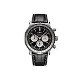 Breitling Navitimer B01 Chronograph 46 Black Dial Black Leather Strap Watch for Men - AB0137211B1P1 Buy Now By Breitling