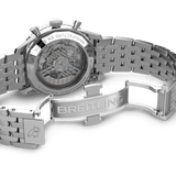 Breitling Navitimer B01 Chronograph 43 Black Dial Silver Steel Strap Watch for Men - AB0138211B1A1 Buy Now By Breitling