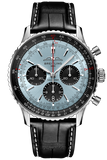 Breitling Navitimer B01 Chronograph 43 Blue Dial Black Leather Strap Watch for Men - AB0138241C1P1 Buy Now By Breitling