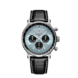 Breitling Navitimer B01 Chronograph 43 Blue Dial Black Leather Strap Watch for Men - AB0138241C1P1 Buy Now By Breitling