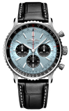 Breitling Navitimer B01 Chronograph 43 Blue Dial Black Leather Strap Watch for Men - AB0138241C1P1 Buy Now By Breitling