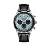 Breitling Navitimer B01 Chronograph 43 Blue Dial Black Leather Strap Watch for Men - AB0138241C1P1 Buy Now By Breitling