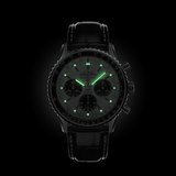 Breitling Navitimer B01 Chronograph 43 Silver Dial Black Leather Strap Watch for Men - AB0138241G1P1 Buy Now By Breitling