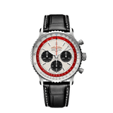 Breitling Navitimer B01 Chronograph 43 Boeing 747 White Dial Black Leather Strap Watch for Men - AB01383B1G1P1 Buy Now By Breitling