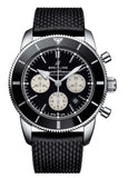 Breitling Superocean Heritage B01 Chronograph 44 Black Dial Black Mesh Bracelet Watch for Men - AB0162121B1S1 Buy Now By Breitling