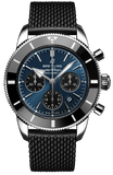 Breitling Superocean Heritage B01 Chronograph 44 Blue Dial Black Mesh Bracelet Watch for Men - AB0162121C1S1 Buy Now By Breitling