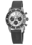 Breitling Superocean Heritage B01 Chronograph 44 Silver Dial Black Mesh Bracelet Watch for Men - AB0162121G1S1 Buy Now By Breitling