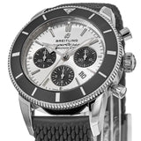Breitling Superocean Heritage B01 Chronograph 44 Silver Dial Black Mesh Bracelet Watch for Men - AB0162121G1S1 Buy Now By Breitling