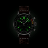Breitling Top Time B01 Ford Mustang Green Dial Brown Leather Strap Watch for Men - AB01762A1L1X1 Buy Now By Breitling