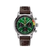 Breitling Top Time B01 Ford Mustang Green Dial Brown Leather Strap Watch for Men - AB01762A1L1X1 Buy Now By Breitling
