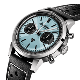 Breitling Top Time B01 Triumph Blue Dial Black Leather Strap Watch for Men - AB01764A1C1X1 Buy Now By Breitling