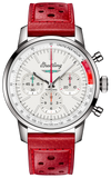 Breitling Top Time B01 Ford Thunderbird White Dial Red Leather Strap Watch for Men - AB01766A1A1X1 Buy Now By Breitling