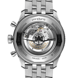 Breitling Super Avi B04 Chronograph GMT 46 Tribute to Vought F4U Corsair Blue Dial Silver Steel Strap Watch for Men - AB04451A1C1A1 Buy Now By Breitling