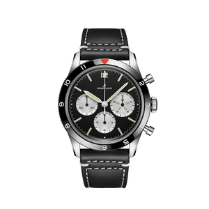 Breitling Avi Ref. 765 1964 Re Edition Black Dial Black Leather Strap Watch for Men - AB09451A1B1X1 Buy Now By Breitling