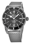 Breitling Superocean Heritage B20 Automatic 42 Black Dial Silver Mesh Bracelet Watch for Men - AB2010121B1A1 Buy Now By Breitling